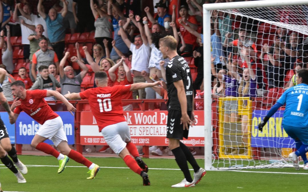 Another magical European night as Larne defeat Aarhus