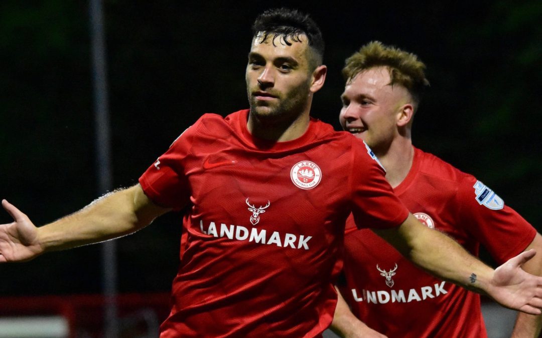 McDaid beauty allows holders Larne to make Shield progress