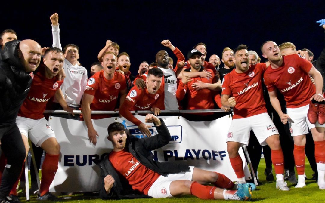 Four for Hale as Larne clinch European football