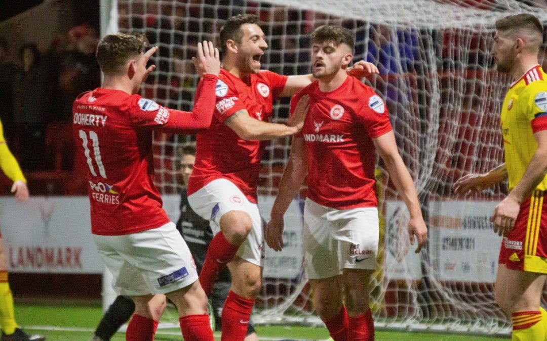 Bonis double as Larne move to fourth in Premiership