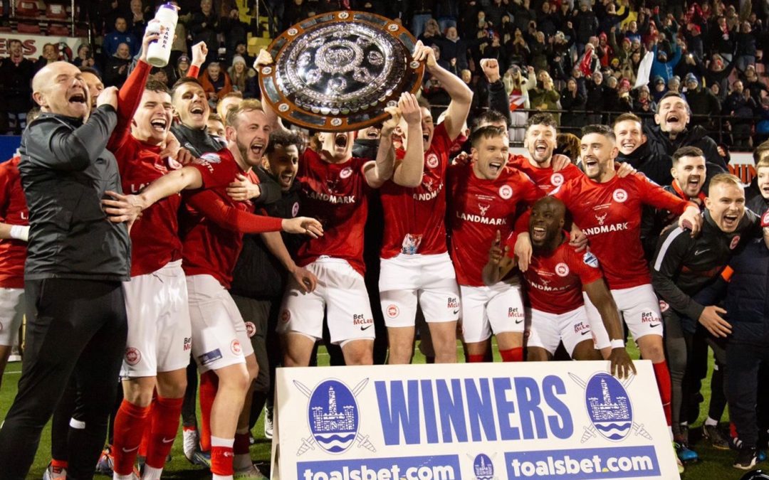 Cosgrove nets decisive goal as Larne retain the Shield