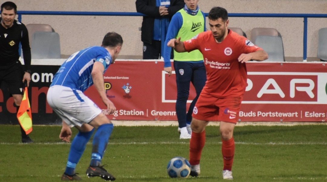 Goal in each half sees Larne slump to Showgrounds defeat