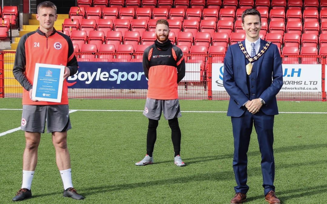 Mayor recognises Club’s efforts to bring lockdown relief