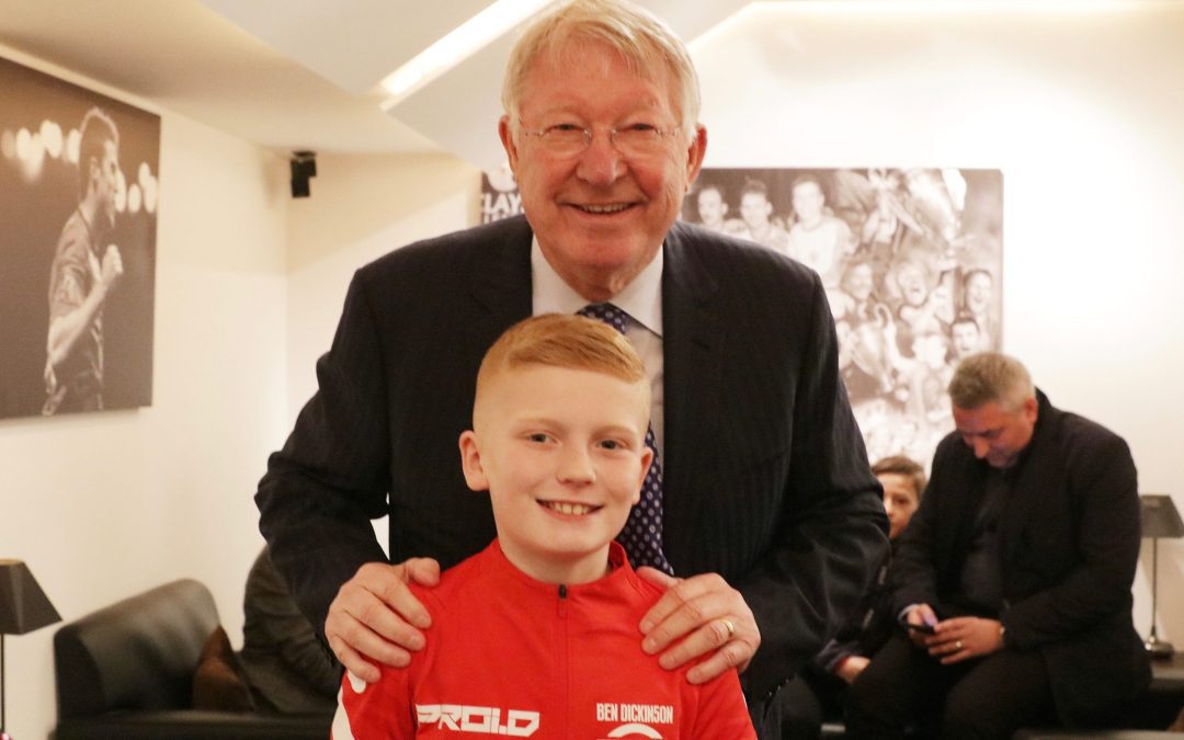 Ben completes journey to Old Trafford and breaks 100k meals milestone