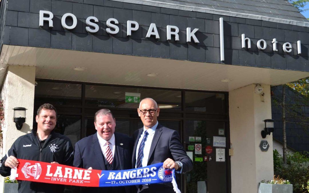 Rangers touch down ahead of friendly