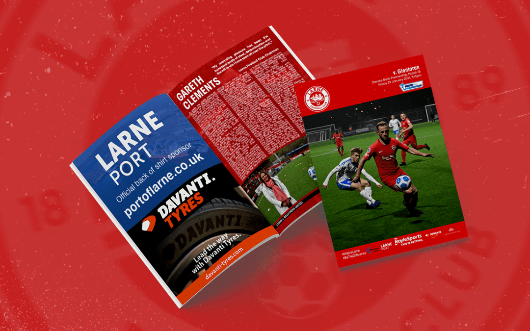Digital Matchday Programme: Glentoran – Fri 29th 2021