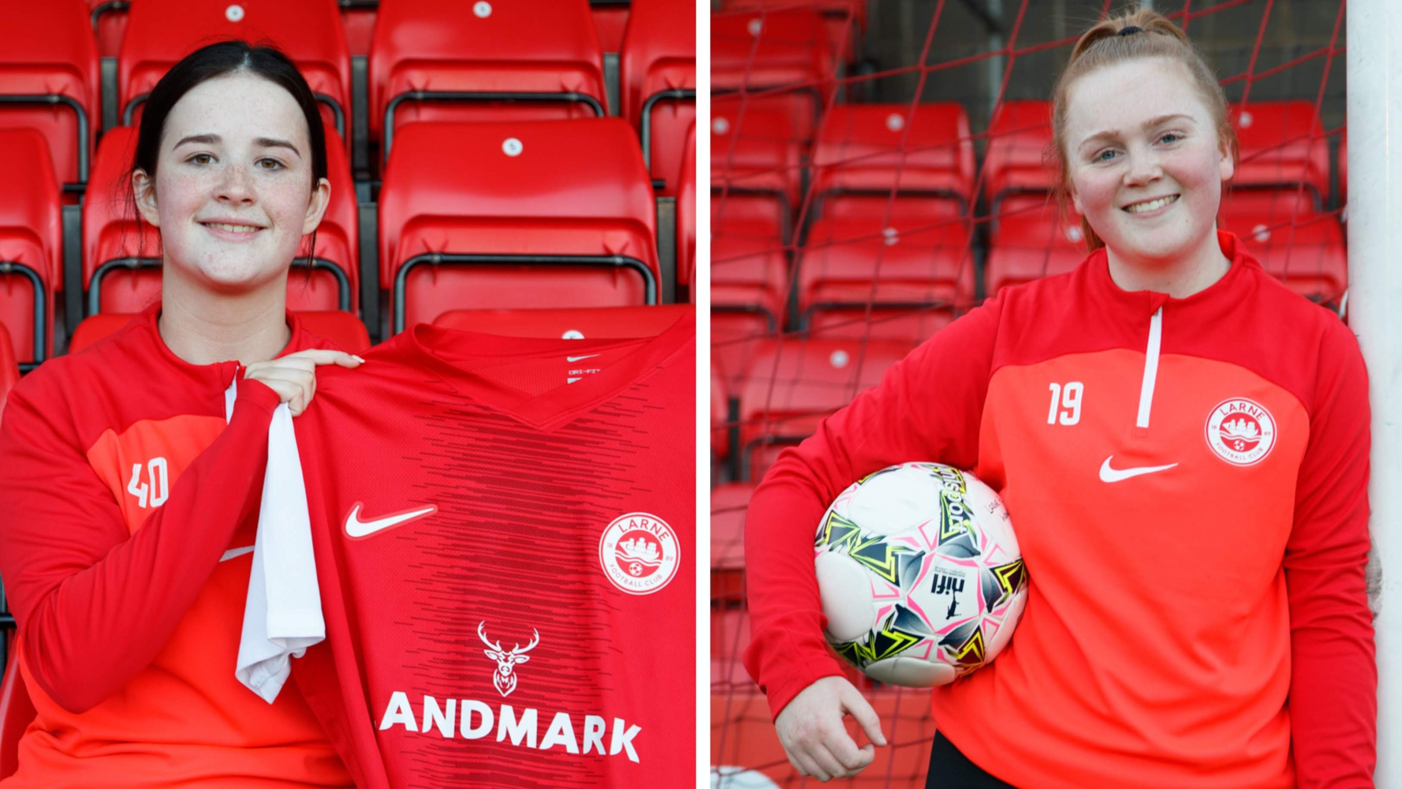 Cora and Starr sign for Larne FC Women