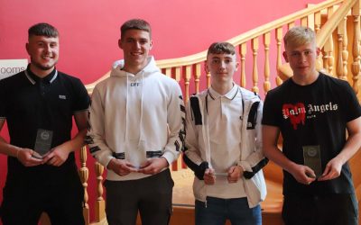Scholarship end of season awards held at Curran Court