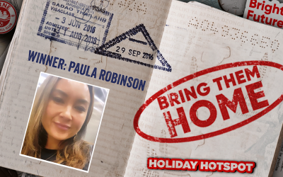 Paula Robinson named as ‘Bring Them Home’ winner