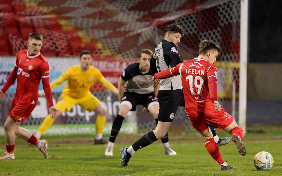 Quickfire double sinks Larne at Shamrock Park
