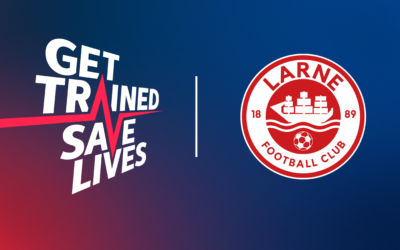 Larne Football Club sign up for the ‘Get Trained, Save Lives’ programme