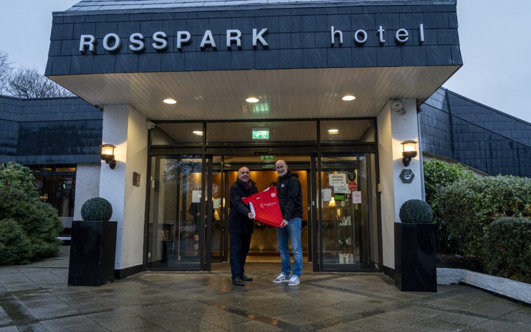 Rosspark Hotel become our new Principal Shirt Sponsor for the 2025/26 campaign