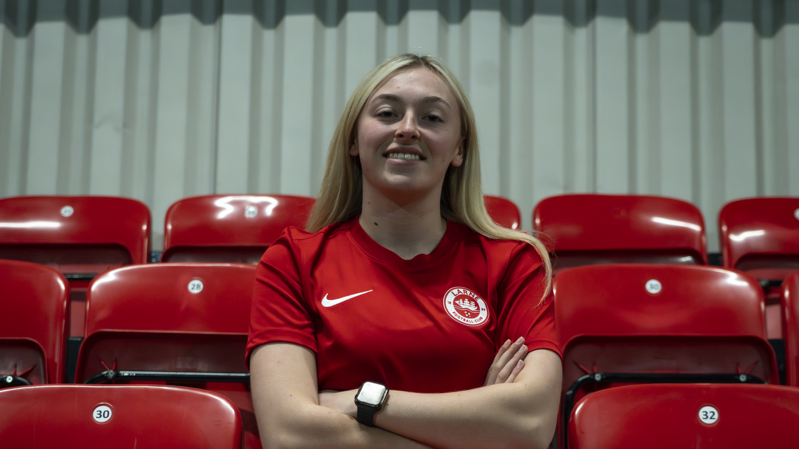 Aimee Johnston signs for Larne FC Women.