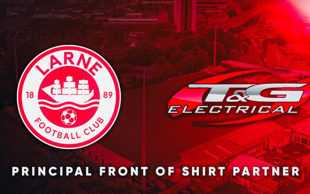 T&G Electrical become new Principal Front of Shirt Sponsor for Larne FC Women.