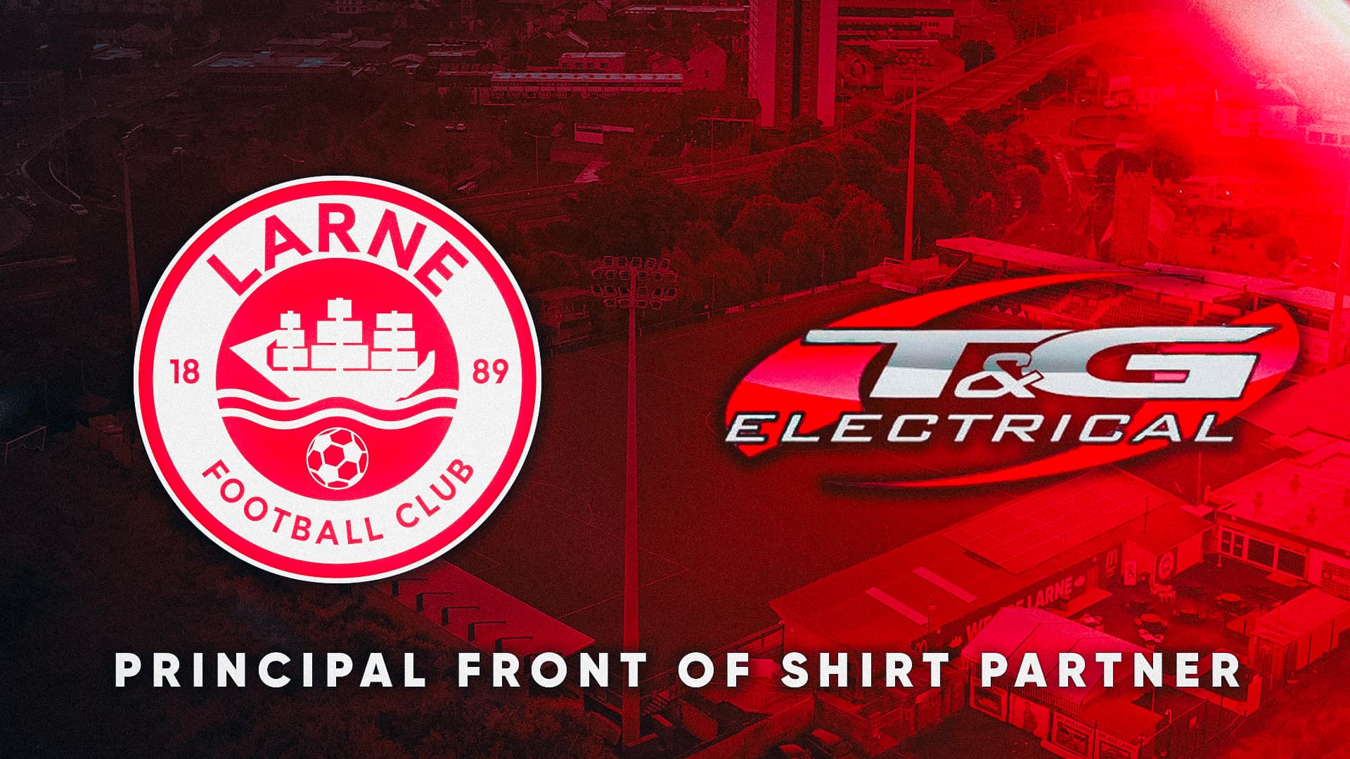 T&G Electrical become new Principal Front of Shirt Sponsor for Larne FC Women.