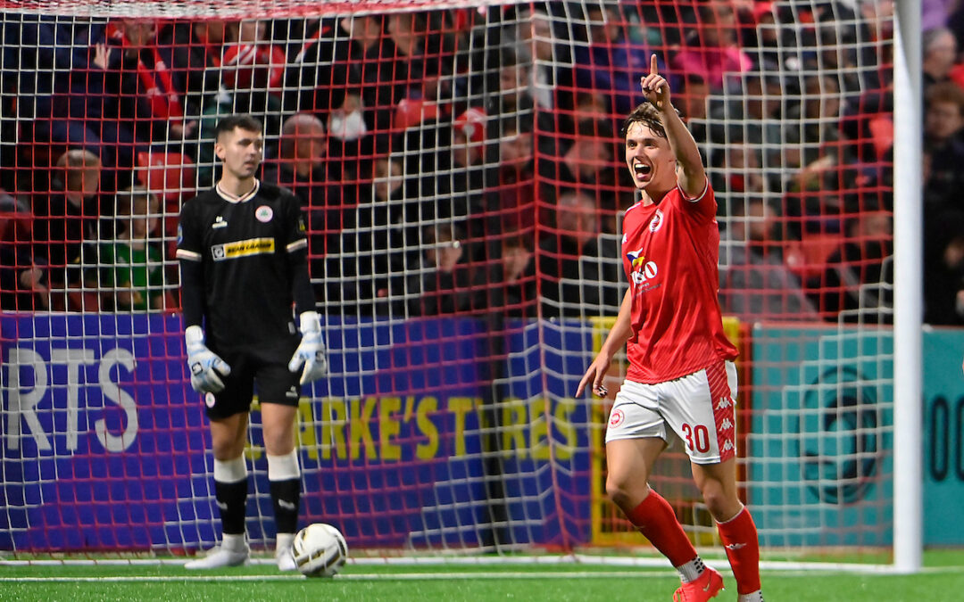 Lusty at the Double against Cliftonville